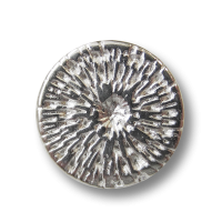 Kleiner glänzend silberfb. Metall Knopf mit Web Muster Kleiner glänzend silberfb. Metall Knopf mit Web Muster