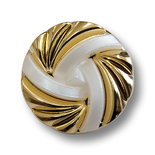 www.knopfparadies.de - 4544go - Glänzend goldfarbene, besonders elegante Kunststoffknöpfe