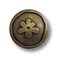 www.knopfparadies.de - 3739am - Altmessingfarbene Metallknöpfe mit nostalgischem Blütenmotiv www.knopfparadies.de - 3739am - Altmessingfarbene Metallknöpfe mit nostalgischem Blütenmotiv
