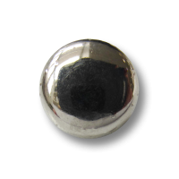 Kleiner glänzend silberfb. Metall Ösen Knopf / B-WARE Kleiner glänzend silberfb. Metall Ösen Knopf / B-WARE