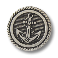 www.knopfparadies.de - 4314as - Metallknöpfe mit Anker in altsilbere www.knopfparadies.de - 4314as - Metallknöpfe mit Anker in altsilbere