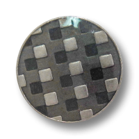 Moderner Metall Knopf mit graphischem Viereck Muster Moderner Metall Knopf mit graphischem Viereck Muster