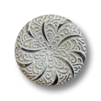 www.knopfparadies.de - 4532ws - Filigran gemusterte Kunststoffknöpfe in Silber und Weiß www.knopfparadies.de - 4532ws - Filigran gemusterte Kunststoffknöpfe in Silber und Weiß