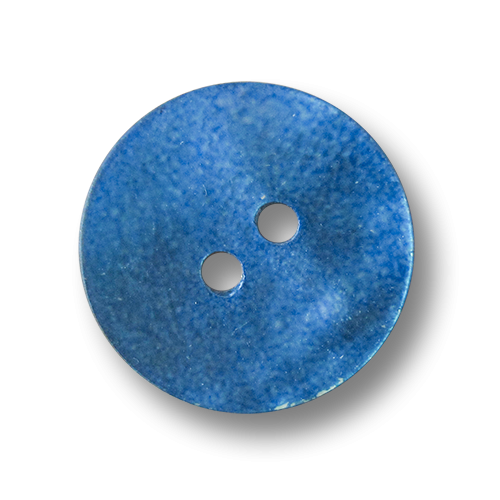 www.knopfparadies.de - 2387bl - Blau eingefärbte Perlmuttknöpfe- günstige B-Ware!