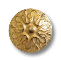 www.knopfparadies.de - 6264go - Matt goldfarbene Metallknöpfe mit stilisierter Blüte www.knopfparadies.de - 6264go - Matt goldfarbene Metallknöpfe mit stilisierter Blüte