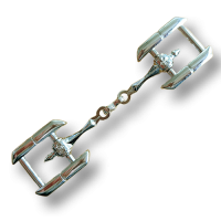 Glänzend silberfarbene Zierteile für Gurte, Schuhe oder Taschen Glänzend silberfarbene Zierteile für Gurte, Schuhe oder Taschen