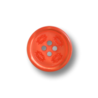 www.knopfparadies.de - 6297ko - Knallig lachsrote Kunststoffknöpfe mit vier Löchern www.knopfparadies.de - 6297ko - Knallig lachsrote Kunststoffknöpfe mit vier Löchern