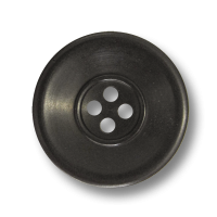 Großer Steinnuss Knopf, Schwarz Braun mit vier Knopflöchern Großer Steinnuss Knopf, Schwarz Braun mit vier Knopflöchern