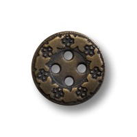 www.knopfparadies.de - 6676am - Altmessingfarbene Metallknöpfe mit vier Löchern www.knopfparadies.de - 6676am - Altmessingfarbene Metallknöpfe mit vier Löchern