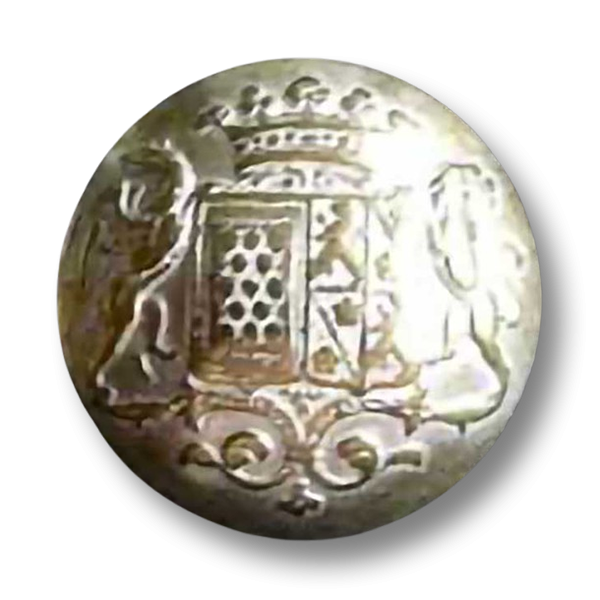 Schöne Wappenknöpfe messing - brüniert