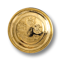 Goldfarbener Wappenknopf Goldfarbener Wappenknopf