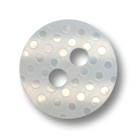 Hübsche weiße strukturierte Kunststoffknöpfe im Perlmutt-Look Hübsche weiße strukturierte Kunststoffknöpfe im Perlmutt-Look