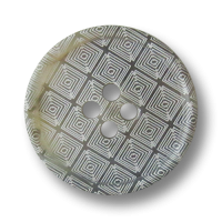 www.Knopfparadies.de - 4245gr - Grau beige weiß gemusterte Vierlochknöpfe aus Kunststoff www.Knopfparadies.de - 4245gr - Grau beige weiß gemusterte Vierlochknöpfe aus Kunststoff