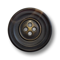www.knopfparadies.de - 6629db - Dunkle Mantelknöpfe aus Kunststoff und Metall mit vier Löchern www.knopfparadies.de - 6629db - Dunkle Mantelknöpfe aus Kunststoff und Metall mit vier Löchern