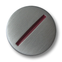 www.Knopfparadies.de - 5328dr - Moderne Metallknöpfe mit dunkelrotem Strich www.Knopfparadies.de - 5328dr - Moderne Metallknöpfe mit dunkelrotem Strich