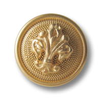 Metallknopf in Goldfarben mit Florentiner Lilie Metallknopf in Goldfarben mit Florentiner Lilie