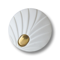 www.Knopfparadies.de - 1588wg - Elegante weiß goldene Ösen Kunststoffknöpfe www.Knopfparadies.de - 1588wg - Elegante weiß goldene Ösen Kunststoffknöpfe