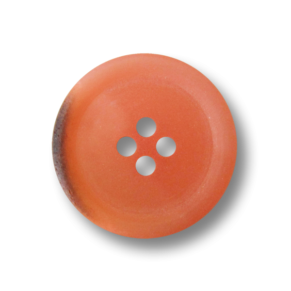 Lachsfb. melierter Kunststoff Knopf mit Brand Muster