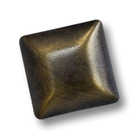 Attraktiver quadratischer Knopf altmessing Attraktiver quadratischer Knopf altmessing