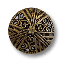 www.knopfparadies.de - 6129ag - Altgoldfarbene Metallknöpfe mit opulentem Durchbruchmuster www.knopfparadies.de - 6129ag - Altgoldfarbene Metallknöpfe mit opulentem Durchbruchmuster