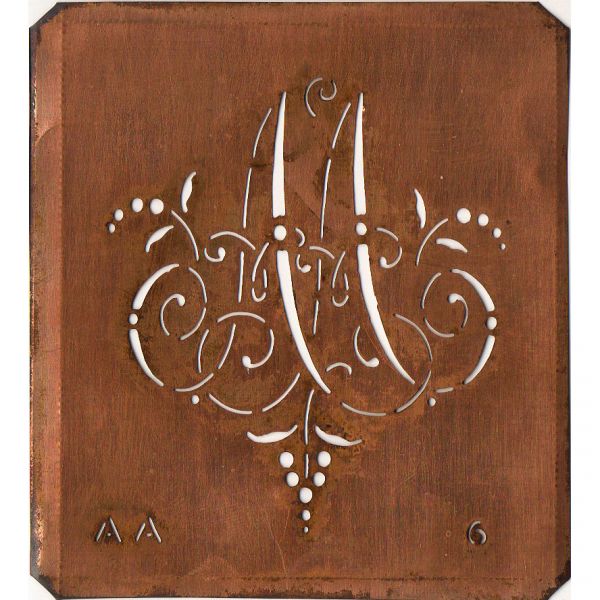 Monogrammschablone - AA-sch-006