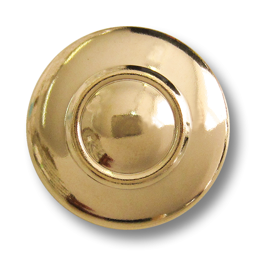 www.Knopfparadies.de - 1646gg - Goldene Kuppel Knöpfe aus leichtem Metallblech