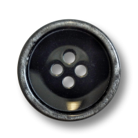 www.knopfparadies.de - 6025gr - Schwarze Kunststoffknöpfe mit grauem Rand www.knopfparadies.de - 6025gr - Schwarze Kunststoffknöpfe mit grauem Rand