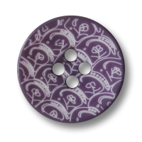 www.Knopfparadies.de - 1669li - Wunderschöne lila gemusterte Vierloch Kunststoffknöpfe www.Knopfparadies.de - 1669li - Wunderschöne lila gemusterte Vierloch Kunststoffknöpfe