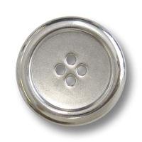 www.Knopfparadies.de - 5300si - Einfache Vierlochknöpfe aus Metall in Silber www.Knopfparadies.de - 5300si - Einfache Vierlochknöpfe aus Metall in Silber