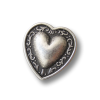 www.knopfparadies - 0273as - Niedliche Herz Knöpfe aus Metall www.knopfparadies - 0273as - Niedliche Herz Knöpfe aus Metall