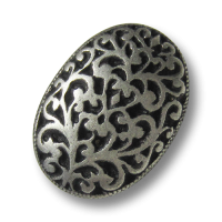 www.Knopfparadies.de - 5872as - Wundervolle ovale silberne Metallknöpfe mit Ornament Muster www.Knopfparadies.de - 5872as - Wundervolle ovale silberne Metallknöpfe mit Ornament Muster