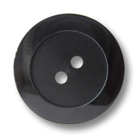 www.Knopfparadies.de - 4417sc - Elegante schwarze Zweiloch Kunststoffknöpfe mit breitem Rand www.Knopfparadies.de - 4417sc - Elegante schwarze Zweiloch Kunststoffknöpfe mit breitem Rand