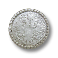 www.Knopfparadies.de - j023as - Silberne Münzknöpfe aus Metall mit Adler-Motiv www.Knopfparadies.de - j023as - Silberne Münzknöpfe aus Metall mit Adler-Motiv