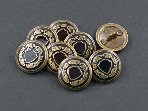 Messing-schwarz-farbene Blazerknöpfe