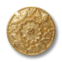 www.Knopfparadies.de - 0495mg - Goldene Metallknöpfe mit üppiger Verzierung www.Knopfparadies.de - 0495mg - Goldene Metallknöpfe mit üppiger Verzierung