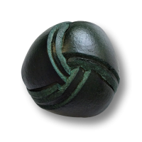 www.knopfparadies.de - 6951gn - Dunkelgrüne Lederknöpfe wie gewickelt www.knopfparadies.de - 6951gn - Dunkelgrüne Lederknöpfe wie gewickelt