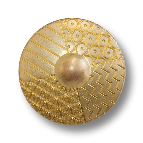 www.knopfparadies.de - 6006gk - Gold- und kupferfarbene Kunststoffknöpfe