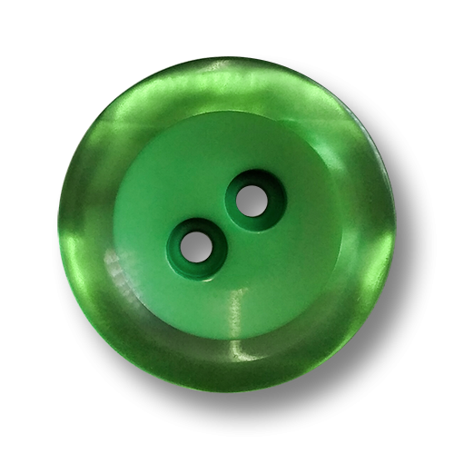 Tolle grasgrüne Kunststoffknöpfe mit zwei Löchern und schimmernden Rand