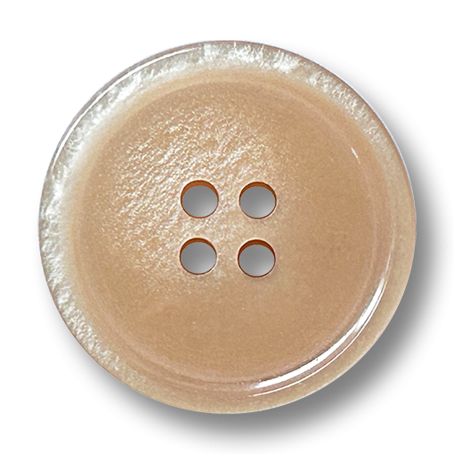 www.knopfparadies.de - 4041ch - champagnerfarbene klassische Knöpfe mit perlmuttartigem Schimmer