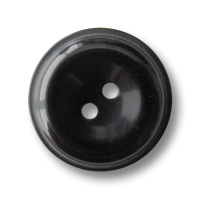 Schwarze, glänzende Kunststoffknöpfe - universell einsetzbar, klassische Zweiloch-Knöpfe Schwarze, glänzende Kunststoffknöpfe - universell einsetzbar, klassische Zweiloch-Knöpfe