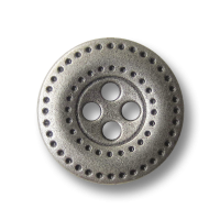 Attraktiver Vierloch Metall Knopf mit Loch Muster Attraktiver Vierloch Metall Knopf mit Loch Muster