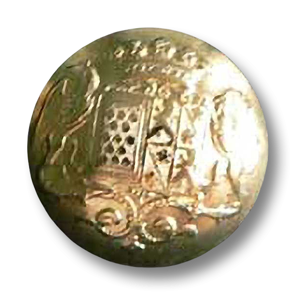 Glänzend goldfb. schöne Wappenknöpfe