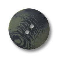 Großer Kunststoff Knopf mit schwarz grünem Muster Großer Kunststoff Knopf mit schwarz grünem Muster