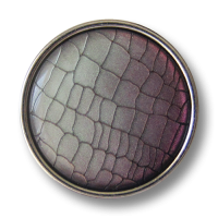 www.Knopfparadies.de - 1673ls - Silberne Metallknöpfe mit lila grauem Reptil Muster www.Knopfparadies.de - 1673ls - Silberne Metallknöpfe mit lila grauem Reptil Muster