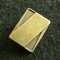 Super messingfarbener Knopf Super messingfarbener Knopf