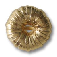 Ausgefallene goldfarbene Ösen Kunststoffknöpfe wie ein umwickelter Ring Ausgefallene goldfarbene Ösen Kunststoffknöpfe wie ein umwickelter Ring