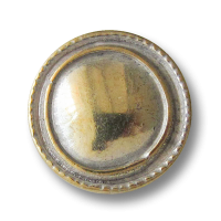 Bicolor Metall Knopf mit Öse in unrunder Form Bicolor Metall Knopf mit Öse in unrunder Form