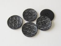 Vorschau: www.Knopfparadies.de - 1669sc - Wunderschöne schwarz weiß gemusterte Vierloch Kunststoffknöpfe Vorschau: www.Knopfparadies.de - 1669sc - Wunderschöne schwarz weiß gemusterte Vierloch Kunststoffknöpfe