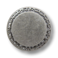 www.Knopfparadies.de - 0446as - Eindrucksvolle Ösenknöpfe aus Metall mit Durchbruch in Altsilber www.Knopfparadies.de - 0446as - Eindrucksvolle Ösenknöpfe aus Metall mit Durchbruch in Altsilber
