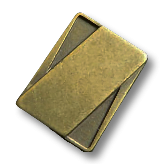 Super messingfarbener Knopf